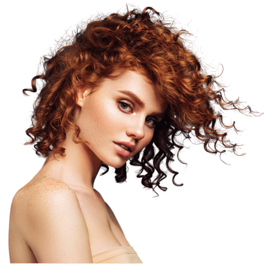 Frau mit schönen Wimpern